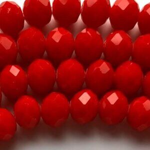 8mm Red Crystal beads 300pieces